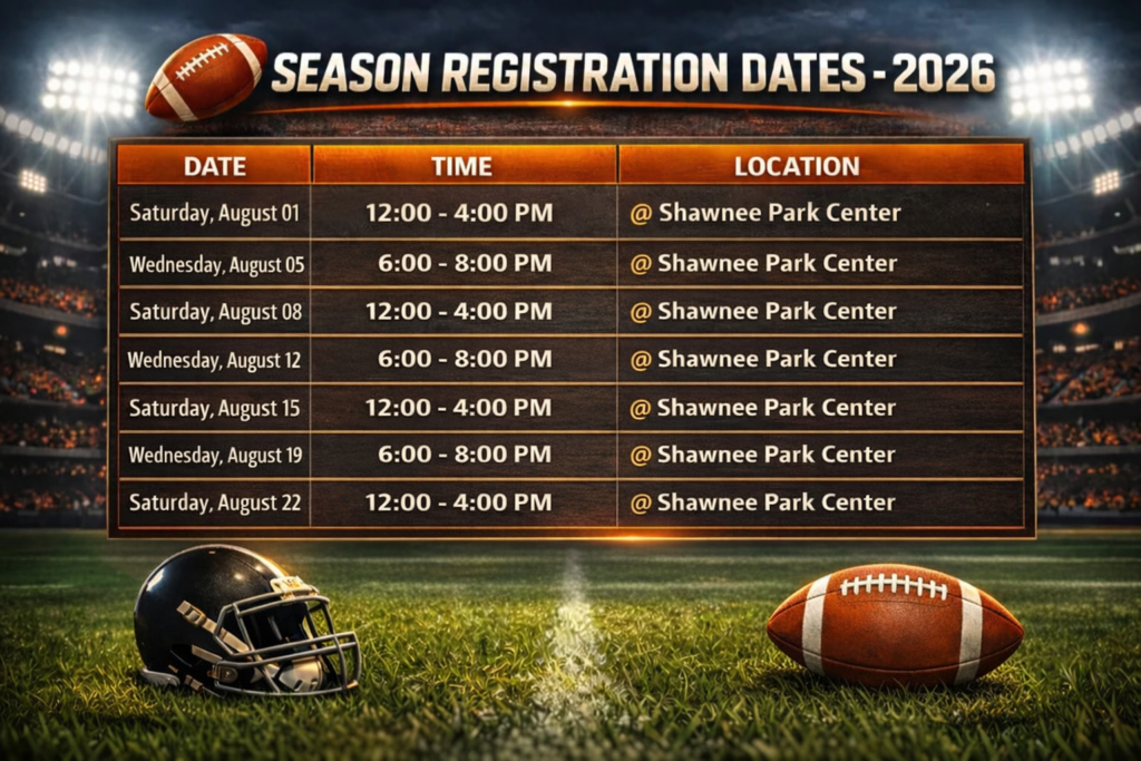 CYTF Season Registration Dates 2026